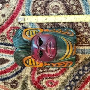 Chichen Itza Souvenir Carved Wooden Mask